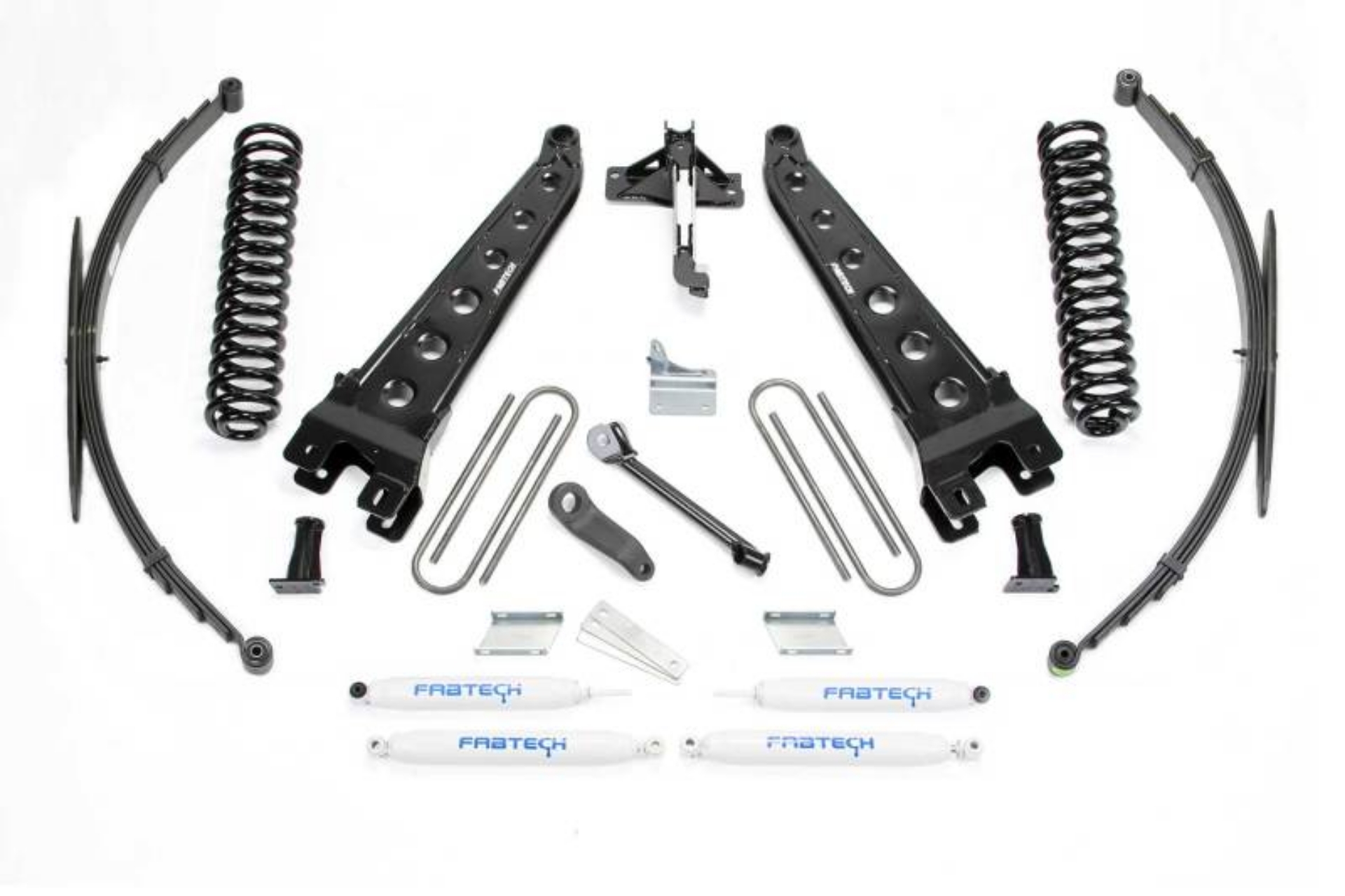Picture of Fabtech 08-16 Ford F250-350 4WD 8in Rad Arm Sys w-Coils & Rr Lf Sprngs & Perf Shks