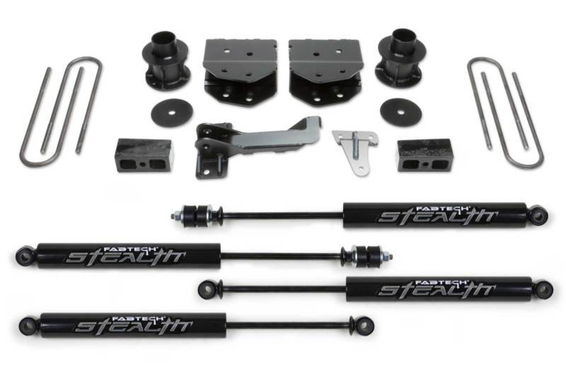 Picture of Fabtech 08-16 Ford F250-350-450 4WD 8 Lug 4in Budget Sys w-Stealth
