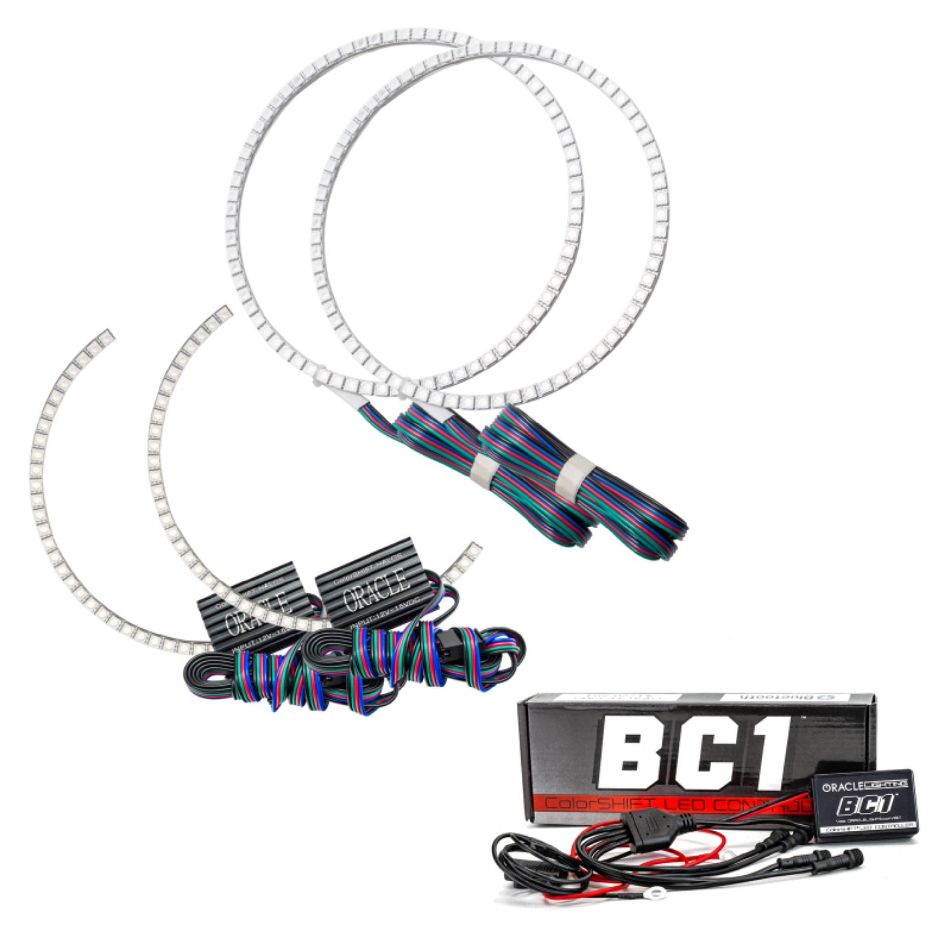 Picture of Oracle Toyota Tundra 14-17 Dual Halo Kit - ColorSHIFT w- BC1 Controller