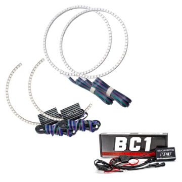 Picture of Oracle Toyota Tundra 14-17 Dual Halo Kit - ColorSHIFT w- BC1 Controller