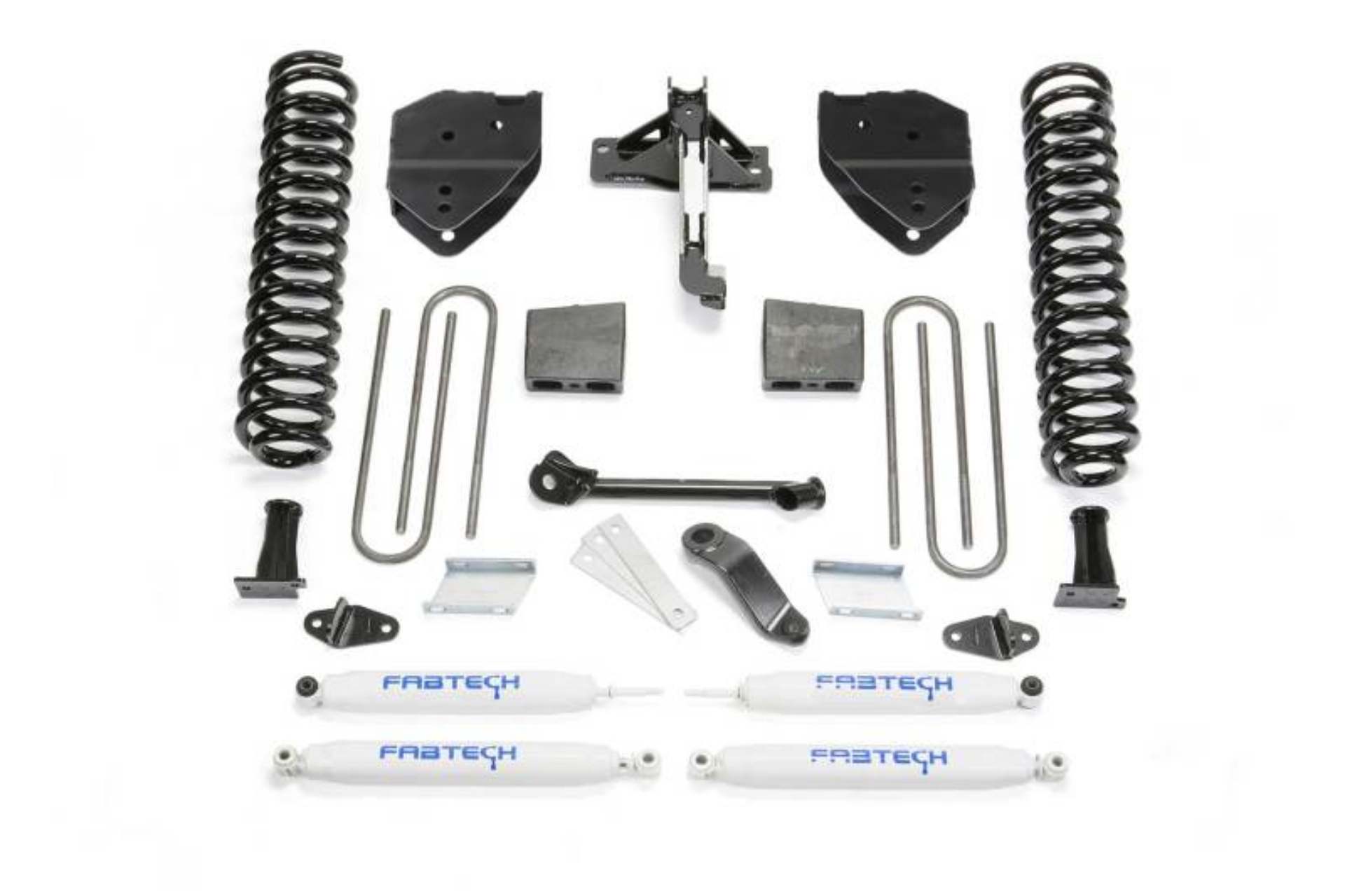 Picture of Fabtech 17-21 Ford F250-F350 4WD Diesel 4in Basic Sys w-Perf Shks