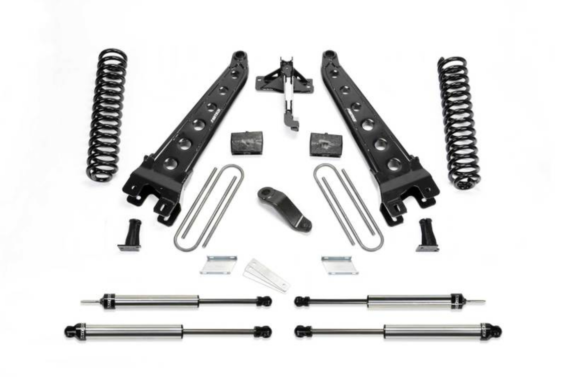 Picture of Fabtech 17 Ford F450-F550 4WD Diesel 6in Rad Arm Sys w-Coils & Dl Shks