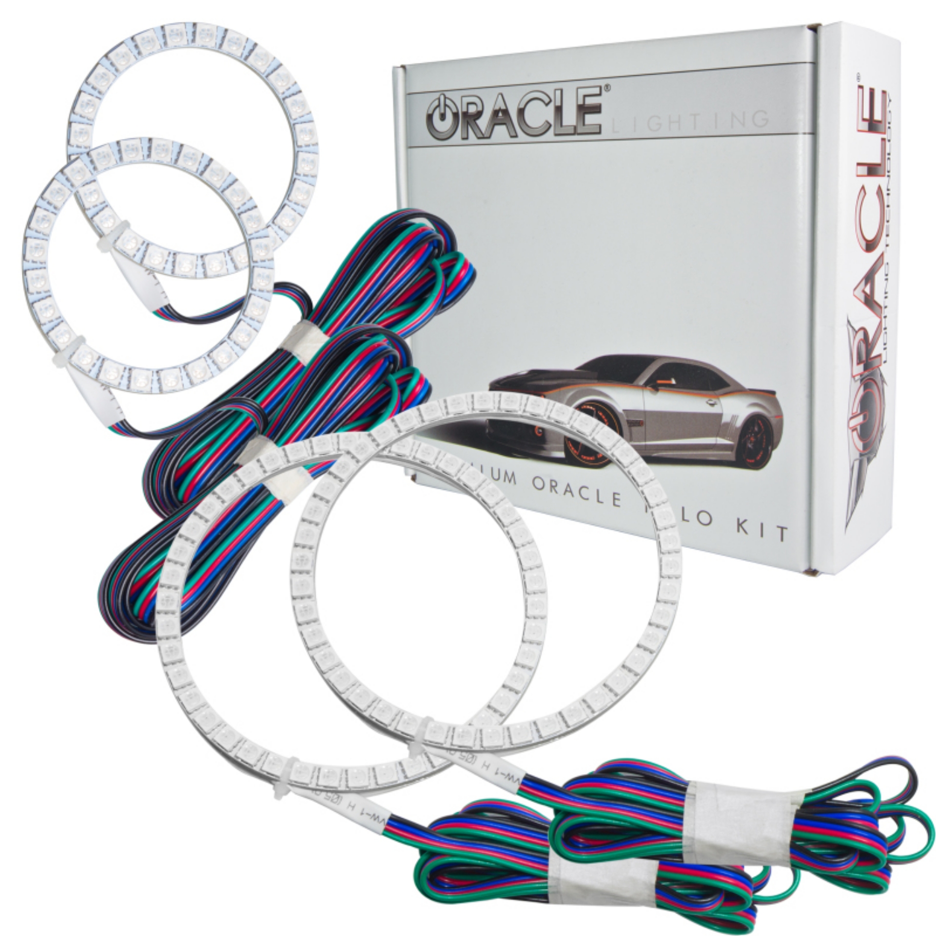 Picture of Oracle Volkswagen Touareg 05-06 Halo Kit - ColorSHIFT w- 2-0 Controller