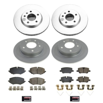 Picture of Power Stop 21-22 Chevrolet Trailblazer Front & Rear Z17 Coated Brake Kit