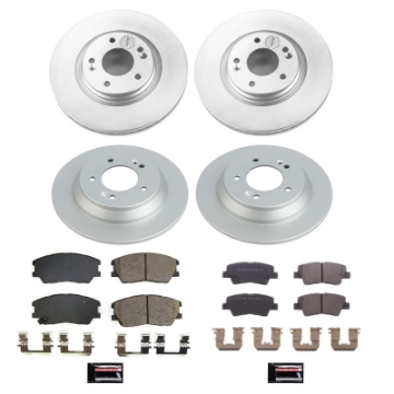 Picture of Power Stop 20-21 Kia Soul Front & Rear Z17 Coated Brake Kit