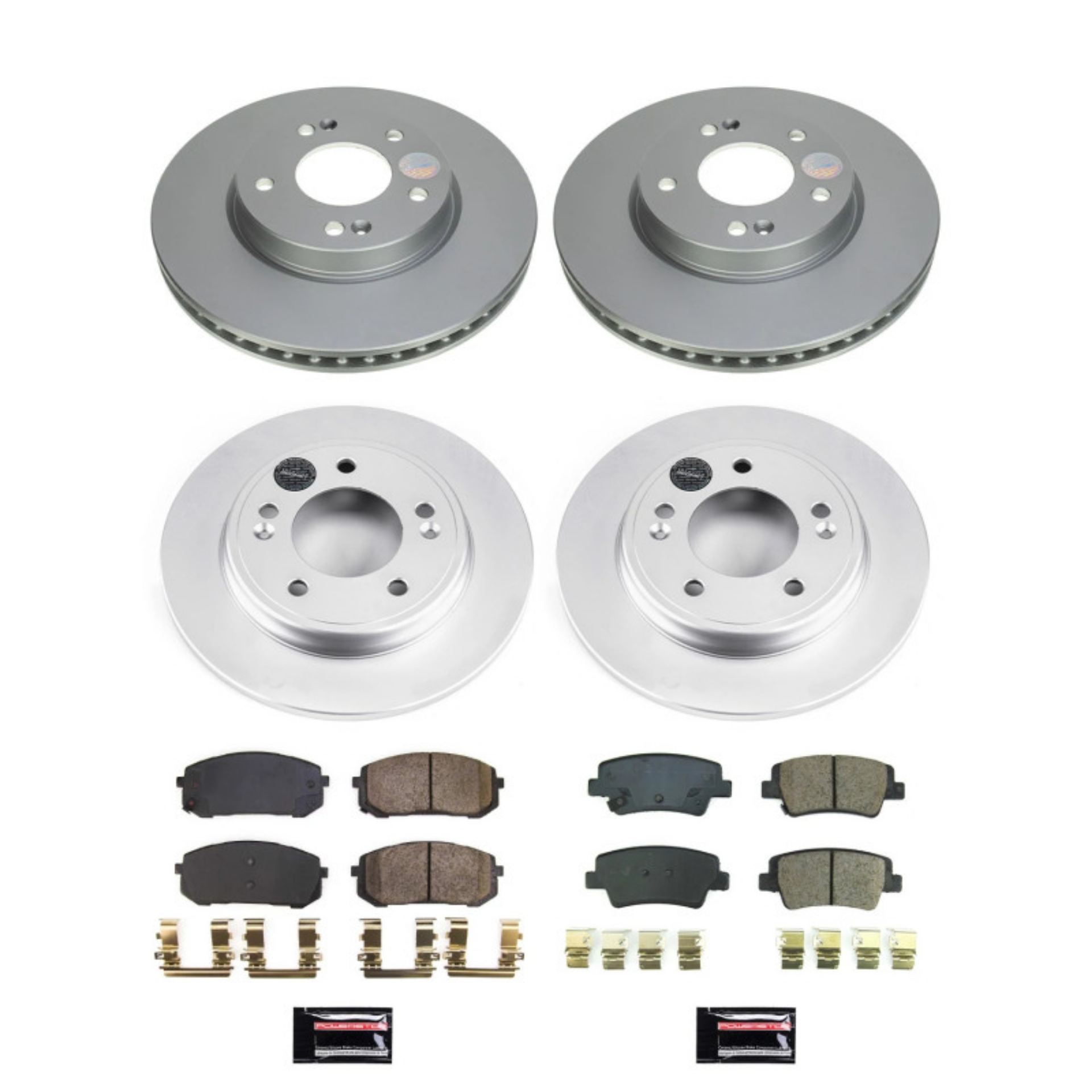 Picture of Power Stop 21-22 Hyundai Elantra Front & Rear Z17 Coated Brake Kit