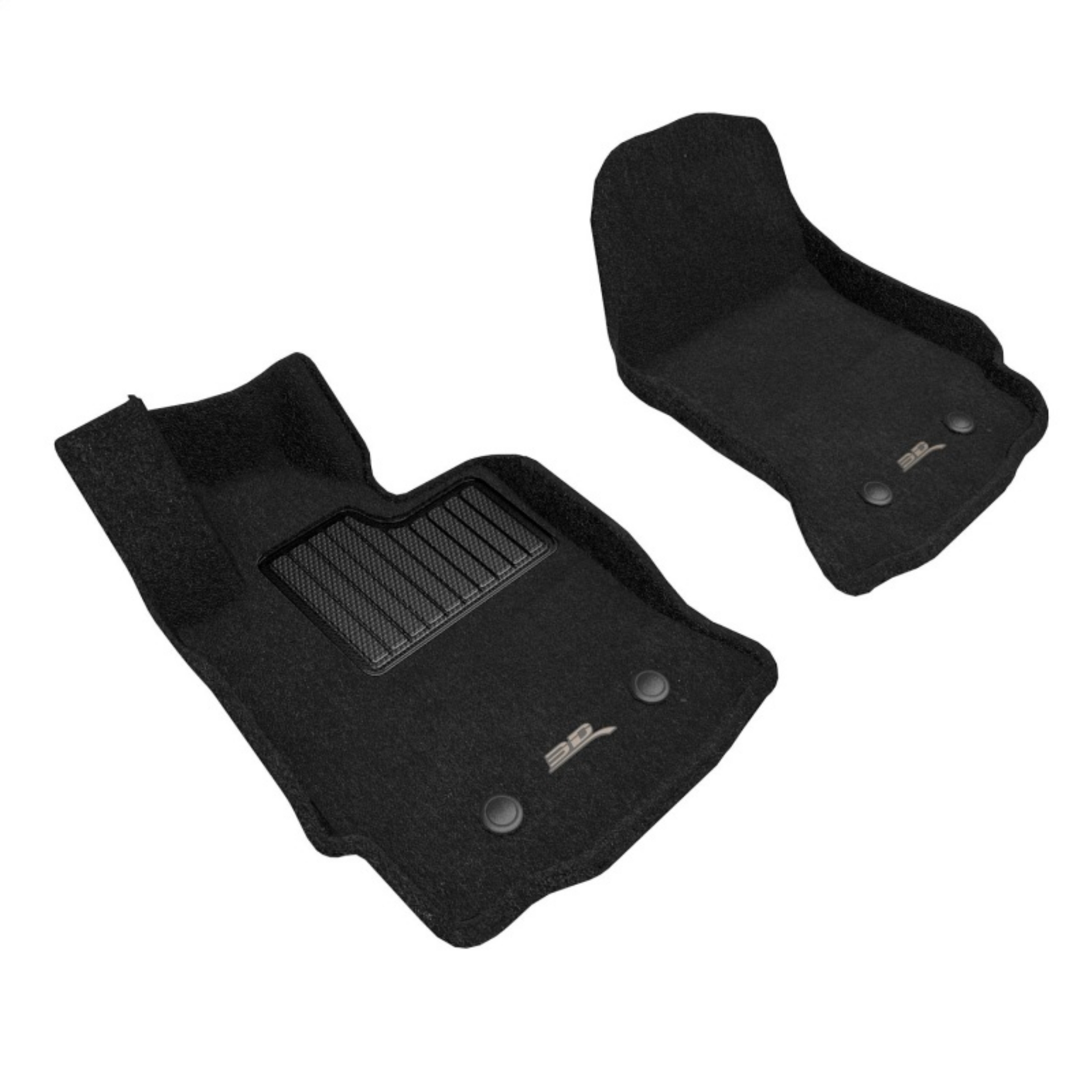 Picture of 3D MAXpider 14-19 Chevrolet Corvette C7 Elegant Floor Mat Full Set 2pc - Black