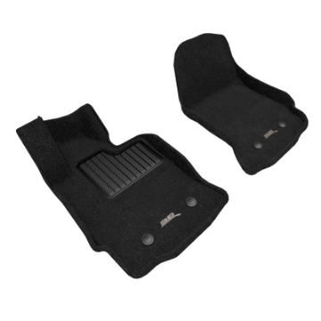 Picture of 3D MAXpider 14-19 Chevrolet Corvette C7 Elegant Floor Mat Full Set 2pc - Black