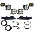 Picture of Baja Designs 17-20 Ford F-150 Raptor S2 SAE Pro Fog Pocket Kit - Amber