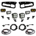Picture of Baja Designs 21-22 Ford Bronco w-Steel Bumper S2 SAE Sportsmen Fog Pocket Light Kit - Amber
