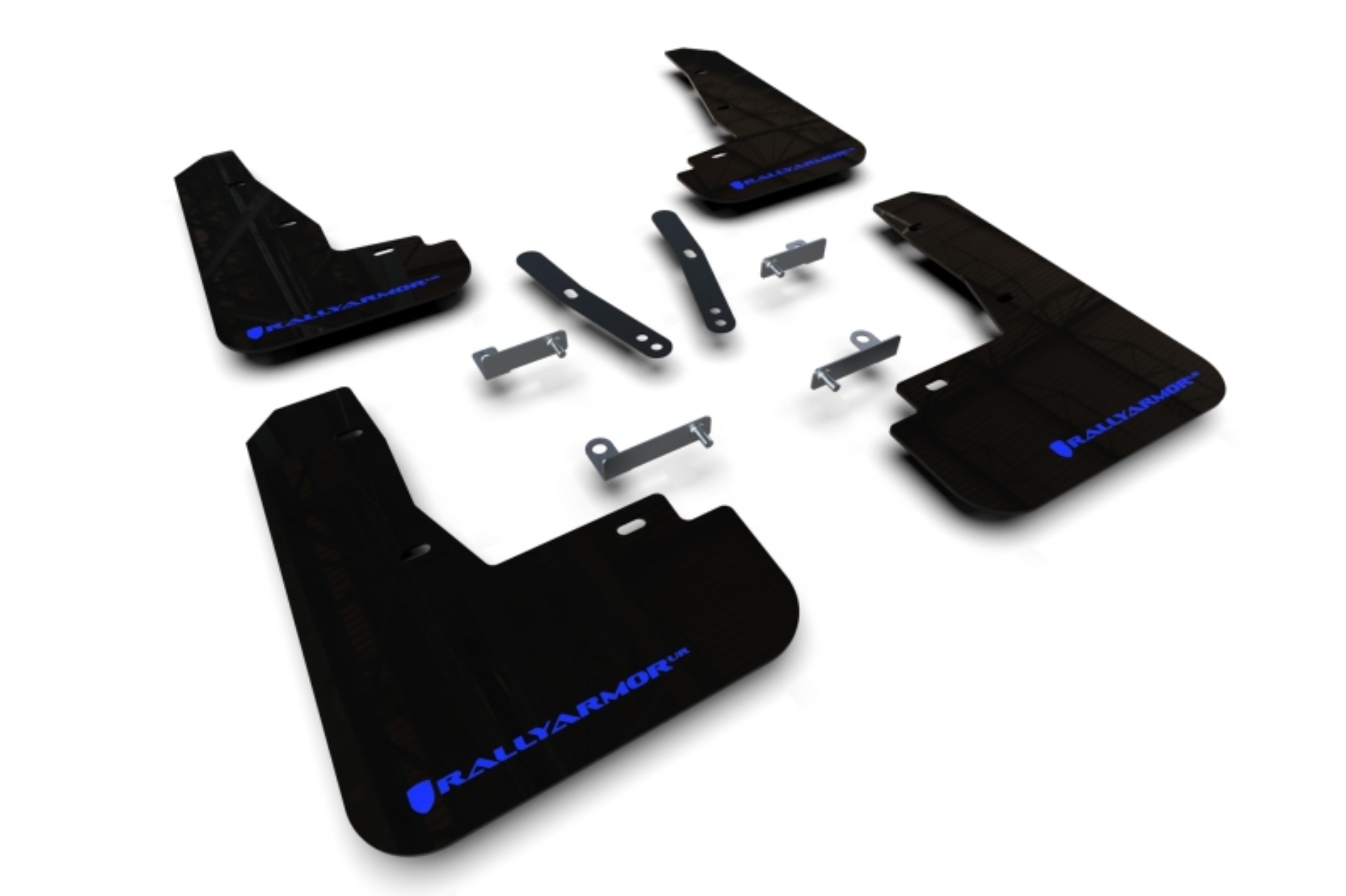 Picture of Rally Armor 22-25 Kia EV6 Black UR Mud Flap Blue Logo