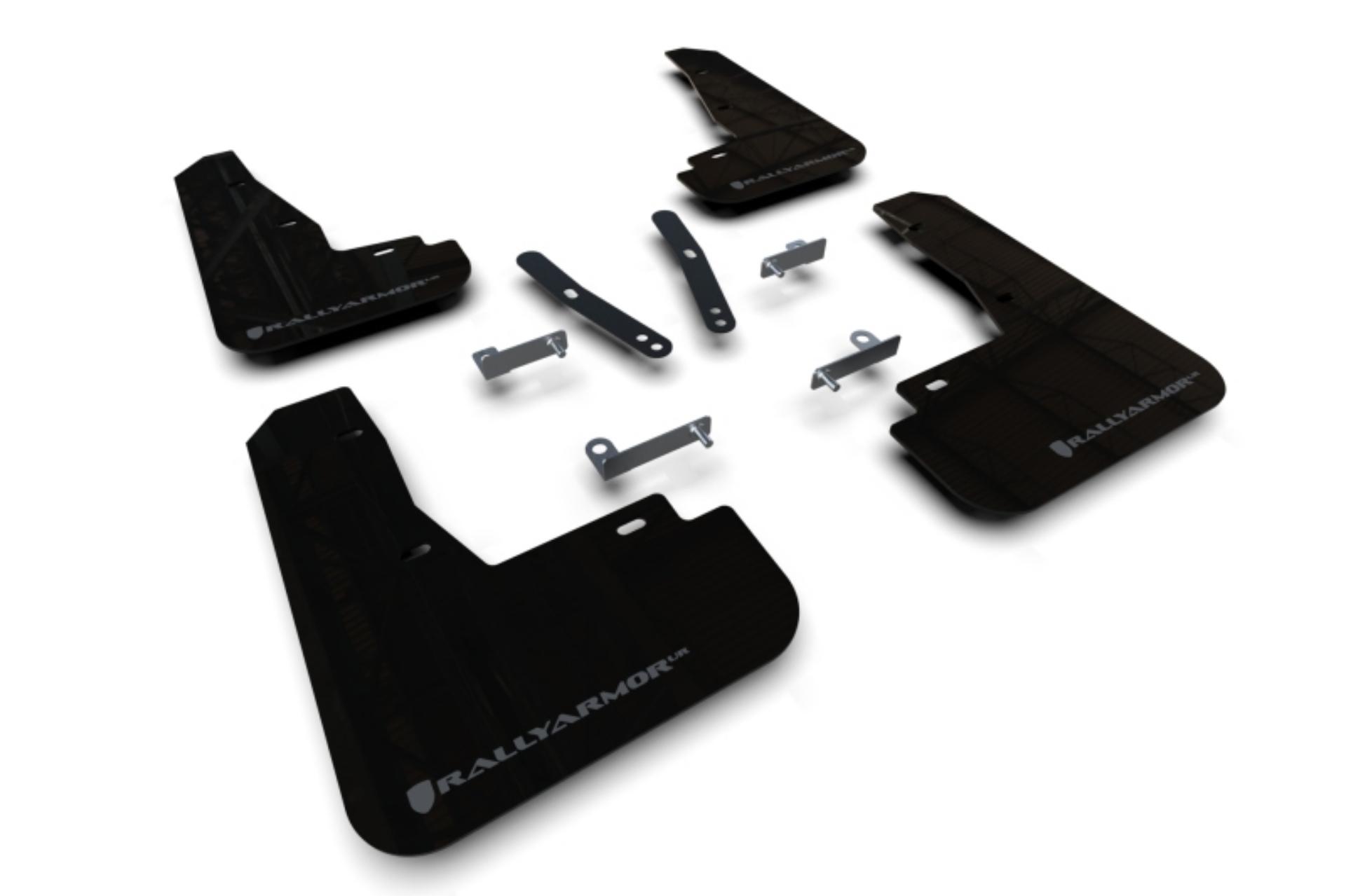 Picture of Rally Armor 22-25 Kia EV6 Black UR Mud Flap Dark Grey Logo