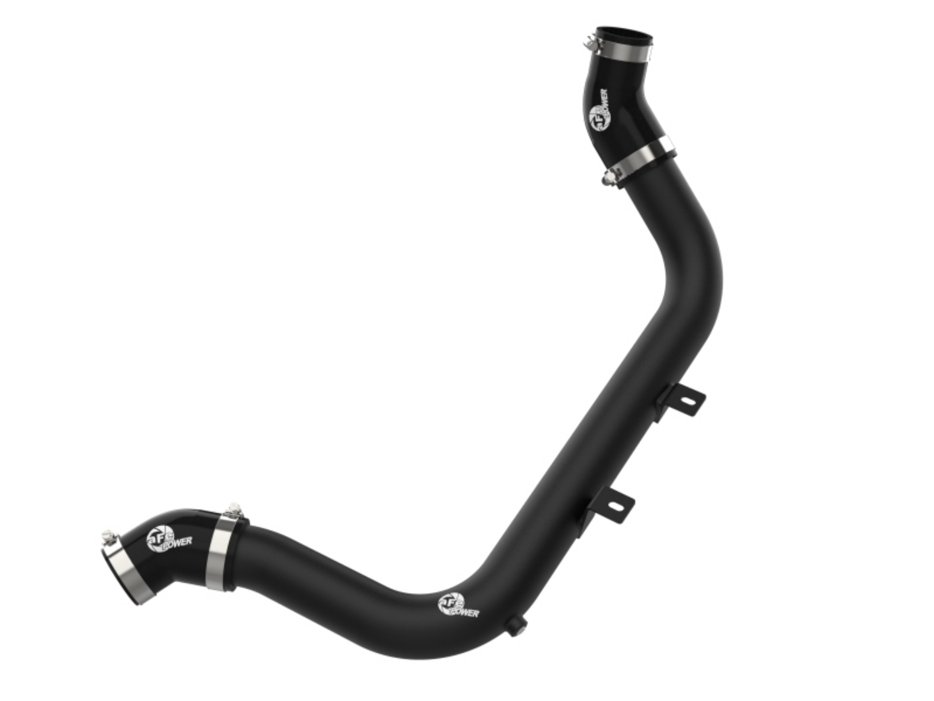 Picture of aFe BladeRunner 2-1-4 IN Aluminum Hot Charge Pipe Black 17-20 Hyundai Elantra GT L4-1-6L t