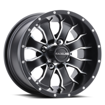Picture of Raceline G77 Mamba 12x7in - 4x101-6 BP - -47mm Offset - 68mm Bore - Satin Black Wheel