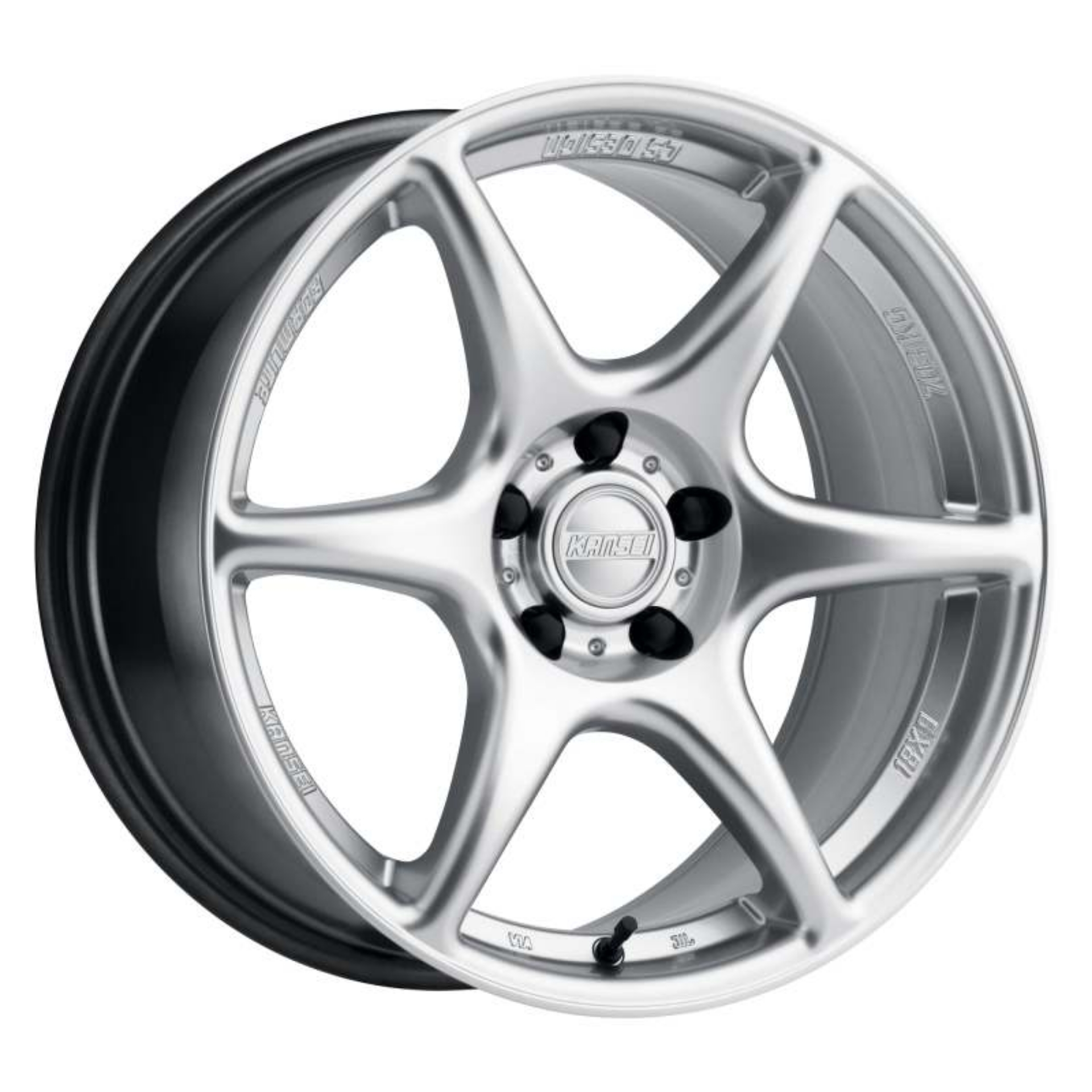 Picture of Kansei K11S Tandem 18x8-5in - 5x100 BP - 35mm Offset - 73-1mm Bore - Hyper Silver Wheel