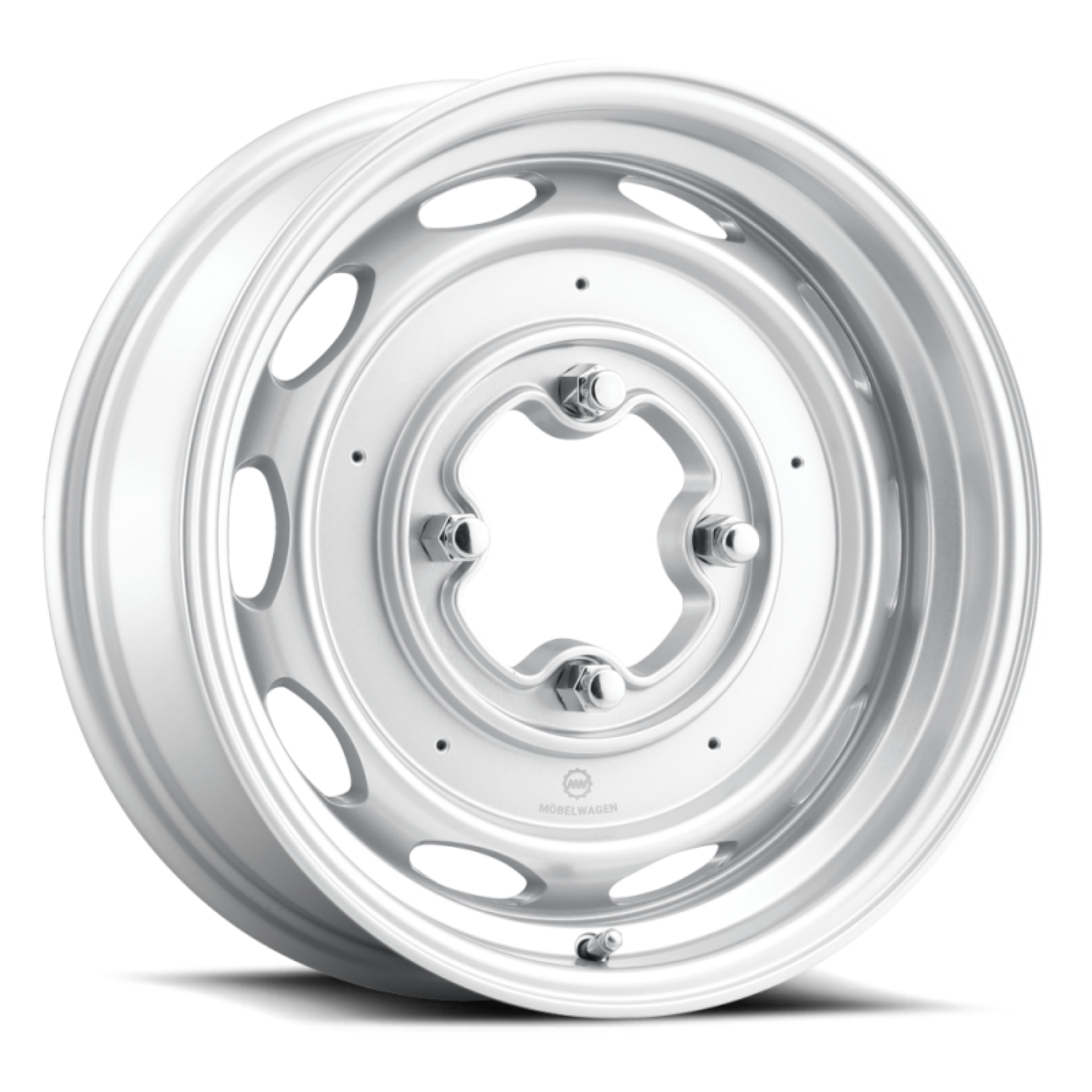 Picture of Mobelwagen MW-430S Interceptor 15x4-5in - 4x130 BP - 25mm Offset - 85-85mm Bore - Silver Wheel