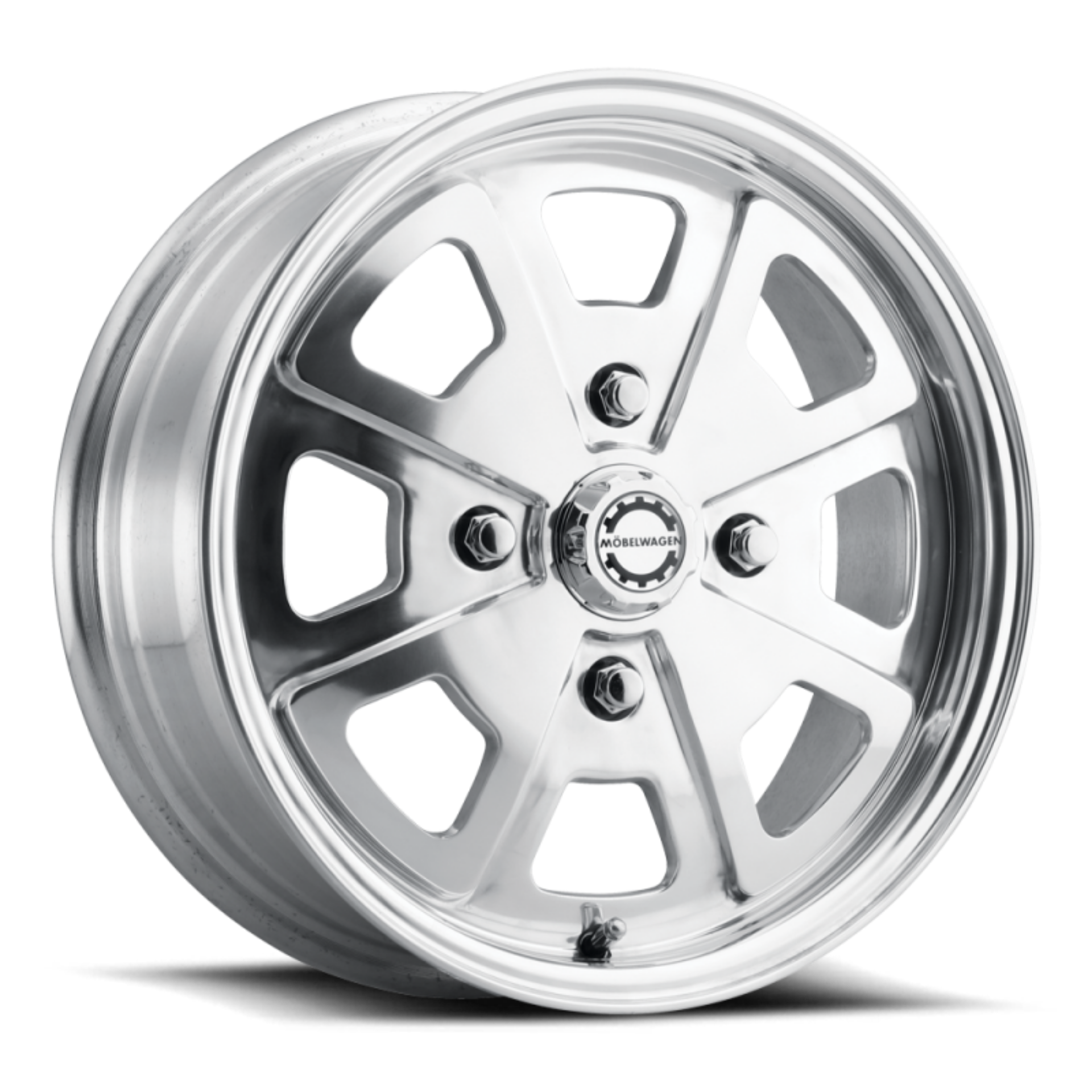 Picture of Mobelwagen MW-730P Schnell 15x5-5in - 4x130 BP - 35mm Offset - 79-1mm Bore - Polished Wheel