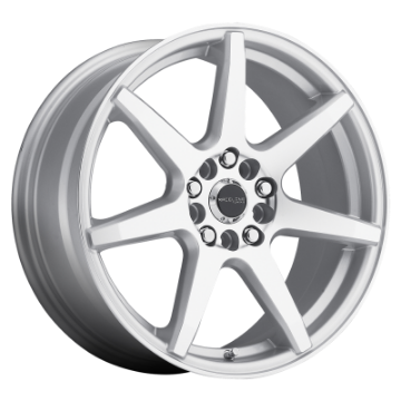 Picture of Raceline 131S Evo 18x7-5in - 5x112-5x120 BP - 42mm Offset - 74-1mm Bore - Silver & Machined Wheel