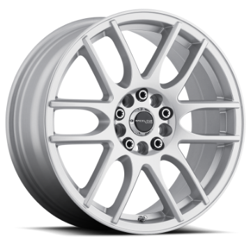 Picture of Raceline 141S Mystique 18x7-5in - 5x112-5x120 BP - 42mm Offset - 74-1mm Bore - Gloss Silver Wheel