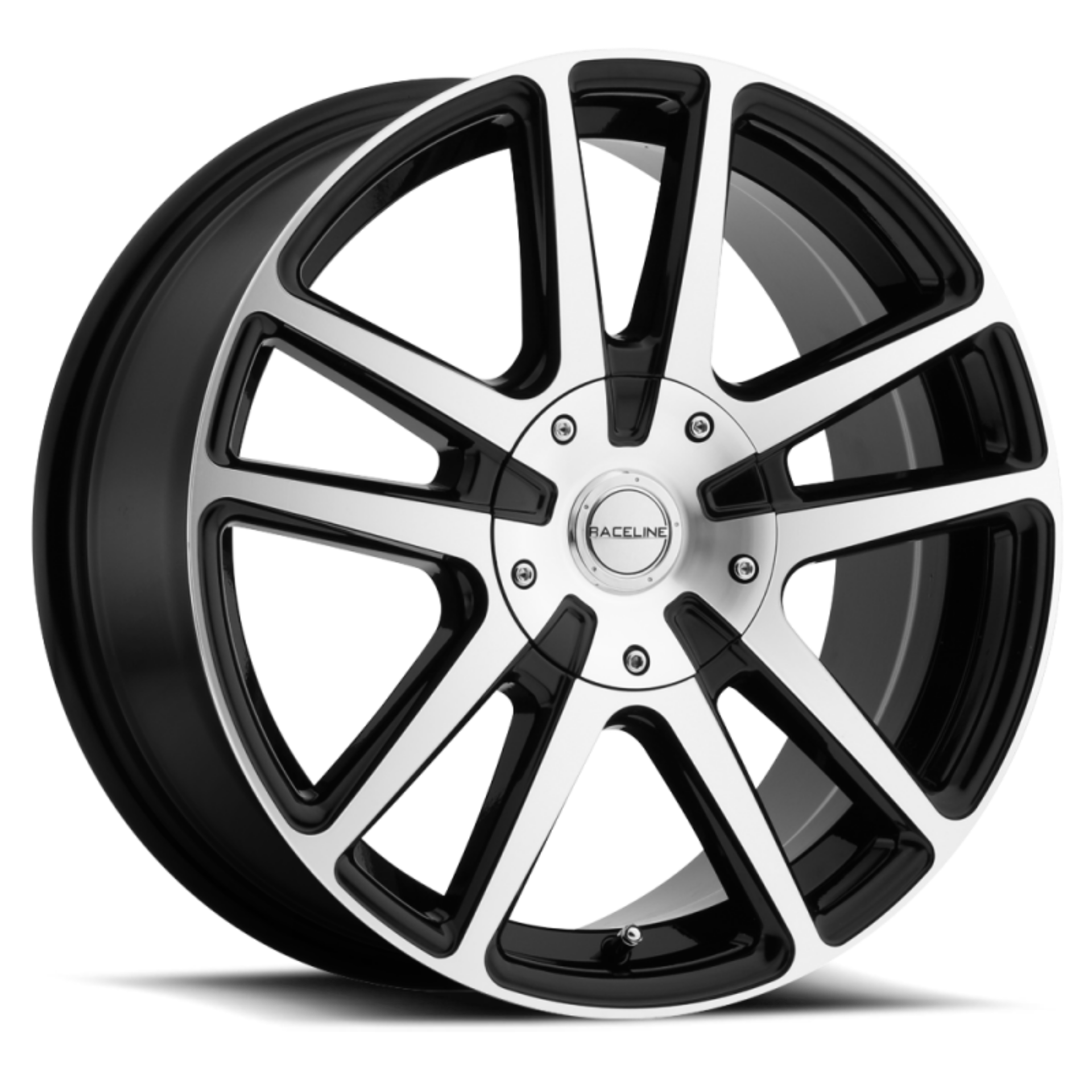 Picture of Raceline 145M Encore 16x7in - 4x100-4x114-3 BP - 40mm Offset - 72-62mm Bore - Black & Machined Wheel