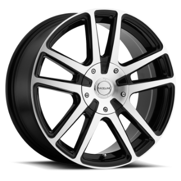 Picture of Raceline 145M Encore 17x7-5in - 5x100-5x114-3 BP - 40mm Offset - 72-62mm Bore - Black-MACH Wheel