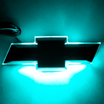 Picture of Oracle Illuminated Bowtie - Flat Black Center - Aqua