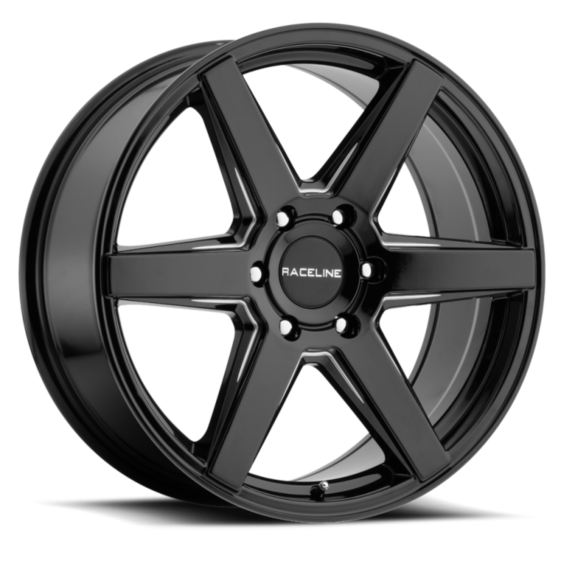Picture of Raceline 156B Surge 16x6-5in - 5x130 BP - 45mm Offset - 84-1mm Bore - Black & Milled Wheel