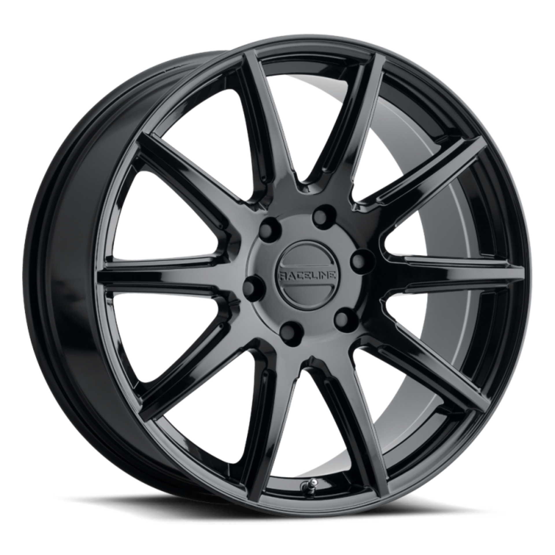 Picture of Raceline 159B Spike 18x8in - 6x139-7 BP - 15mm Offset - 106-1mm Bore - Gloss Black Wheel