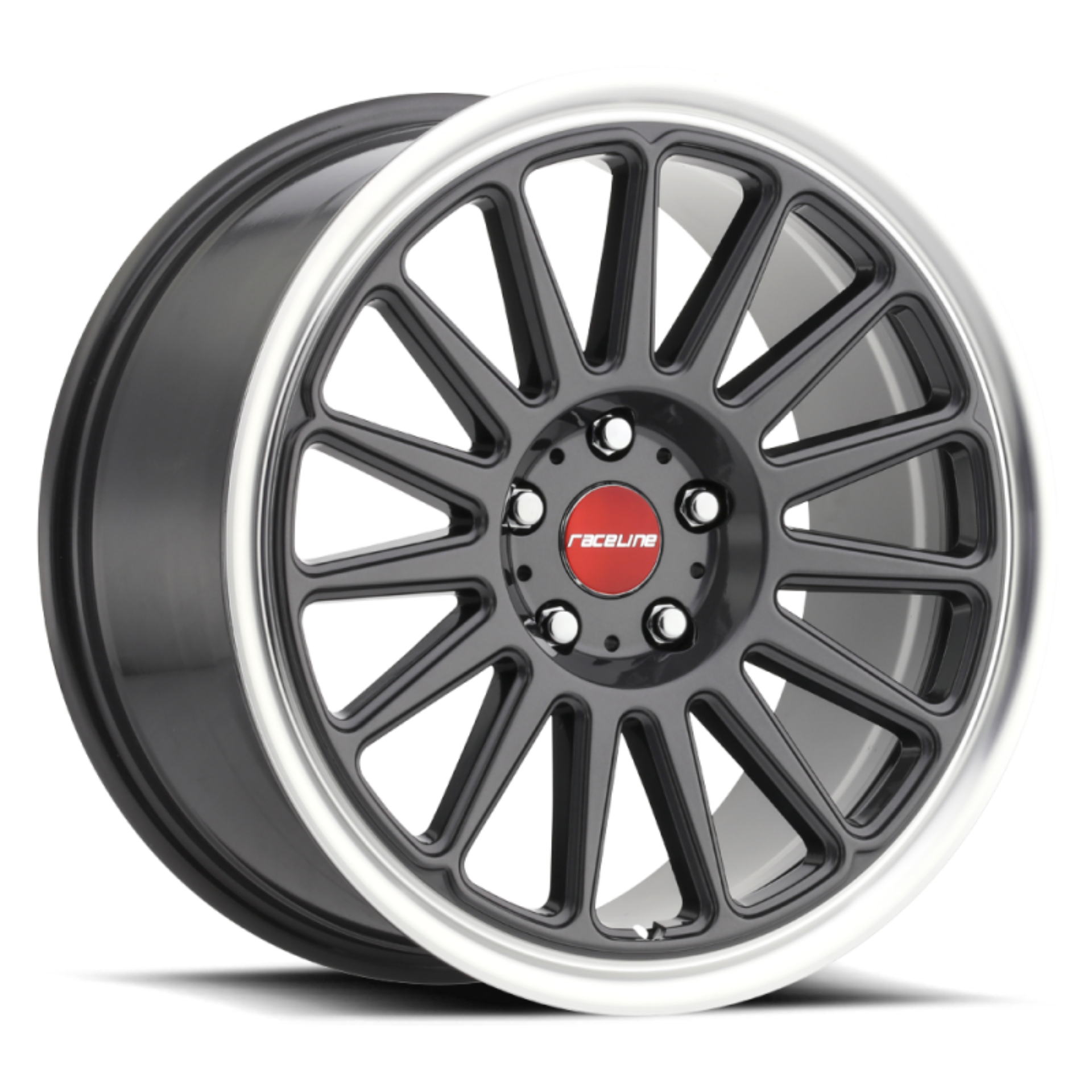 Picture of Raceline 315G Grip 17x8in - 5x112 BP - 35mm Offset - 66-6mm Bore - Gunmetal & Machined Wheel