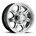 Picture of Raceline 870 Element 12x4in - 4x101-6 BP - 0mm Offset - 2-82mm Bore - Black & Machined Wheel