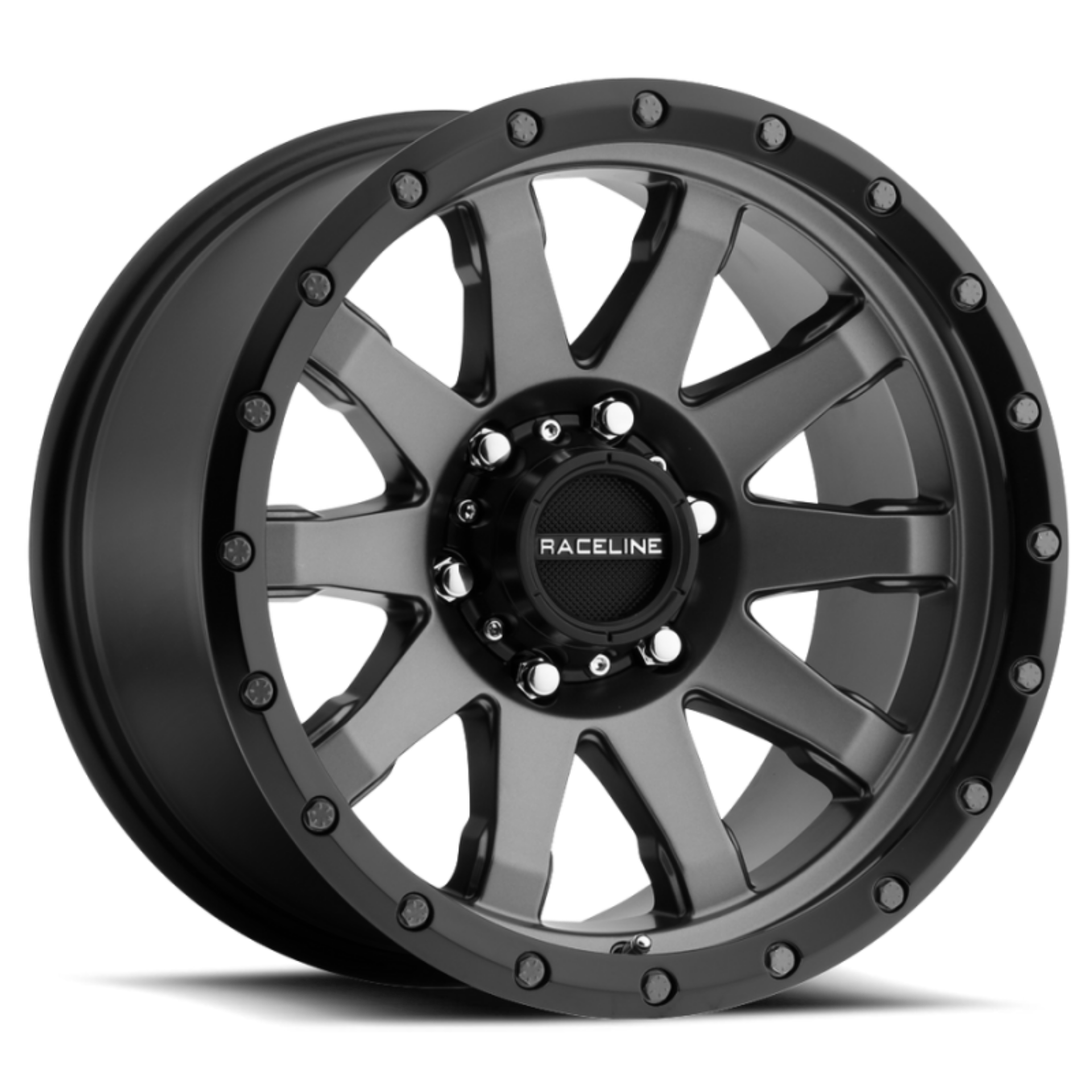 Picture of Raceline 934G Clutch 17x8-5in - 6x139-7 BP - 18mm Offset - 106-1mm Bore - Gunmetal Wheel