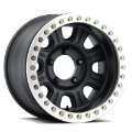 Picture of Raceline RT231 Monster 17x8-5in-5x127 BP-0mm Offset-83-82mm Bore - Black & MACH- Ring Beadlock Wheel