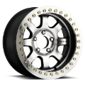 Picture of Raceline RT260 Avenger 17x8-5in-6x139-7 BP--32mm Offset-107-95mm Bore - Black & MACH- Beadlock Wheel