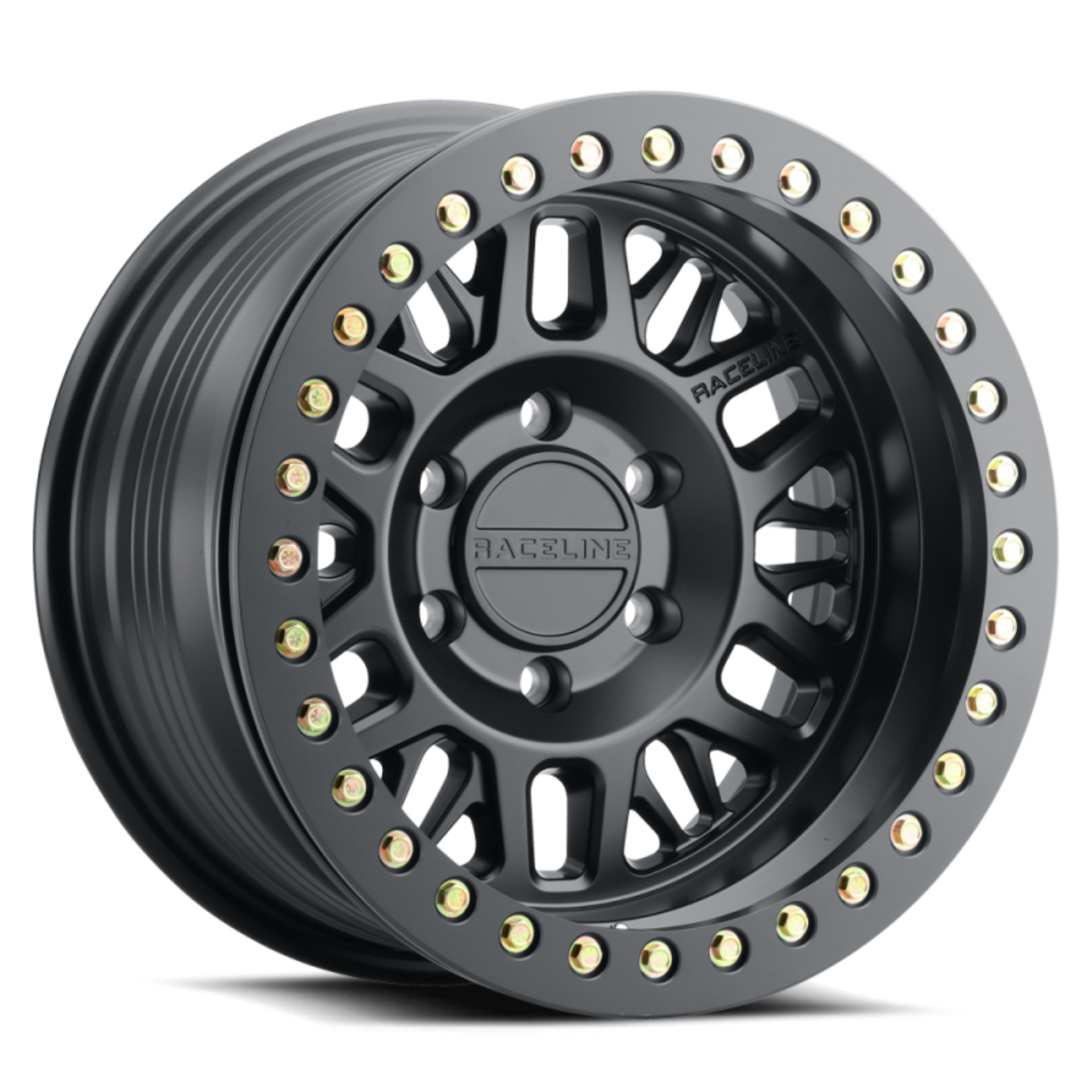 Picture of Raceline RT951B Ryno 17x9in - 8x165-1 BP - -38mm Offset - 130-8mm Bore - Satin Black Beadlock Wheel