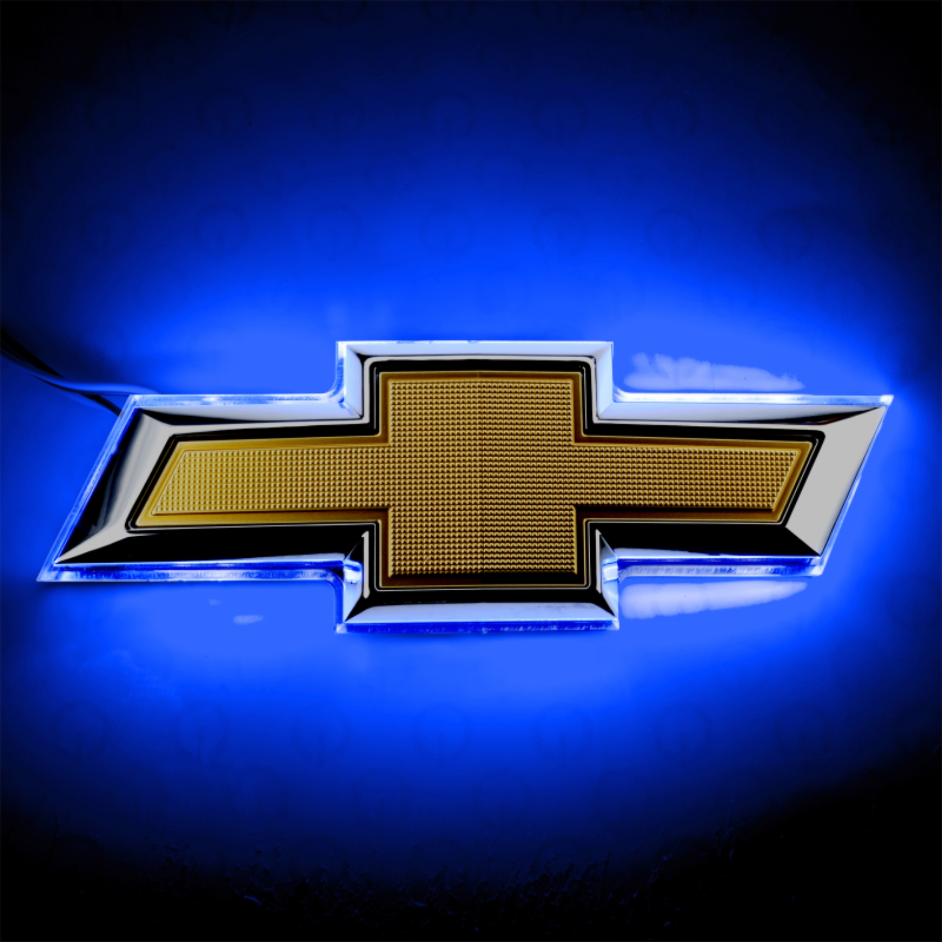 Picture of Oracle 14-15 Chevrolet Camaro Illuminated Bowtie - Dual Intensity - Blue