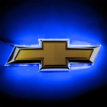 Picture of Oracle 14-15 Chevrolet Camaro Illuminated Bowtie - Dual Intensity - Blue