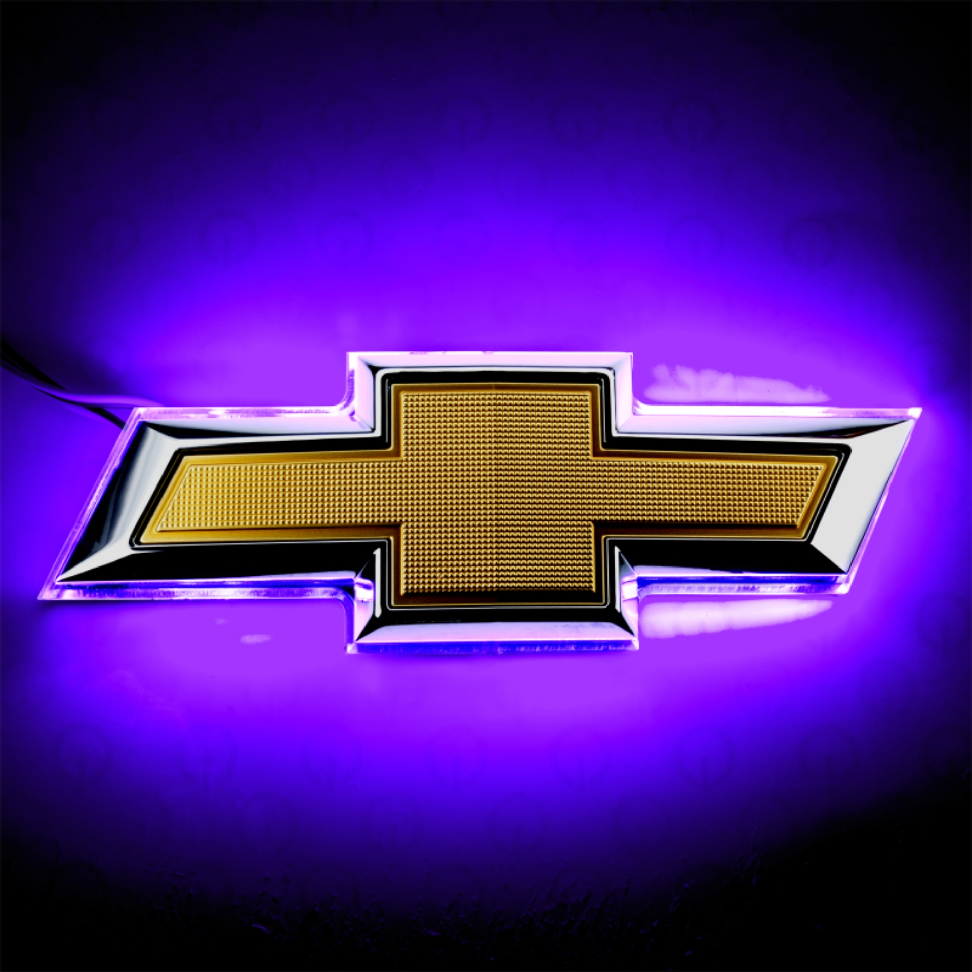 Picture of Oracle 14-15 Chevrolet Camaro Illuminated Bowtie - Dual Intensity - UV-Purple