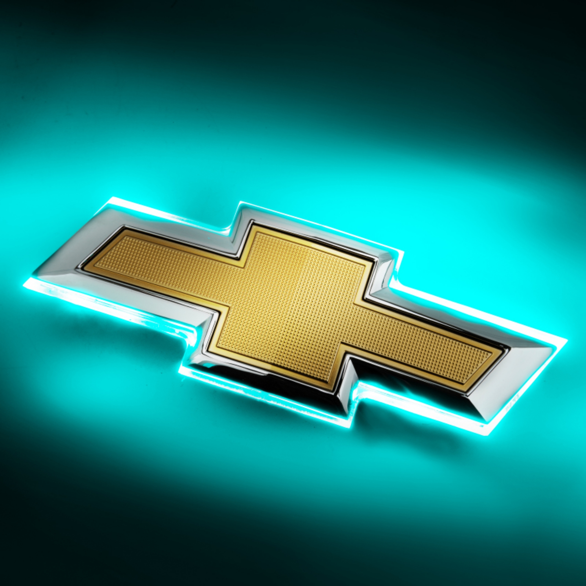 Picture of Oracle 16-19 Chevrolet Camaro Illuminated Bowtie - Aqua