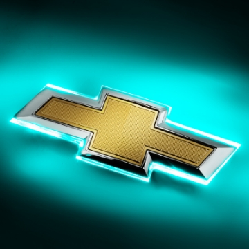 Picture of Oracle 16-19 Chevrolet Camaro Illuminated Bowtie - Aqua