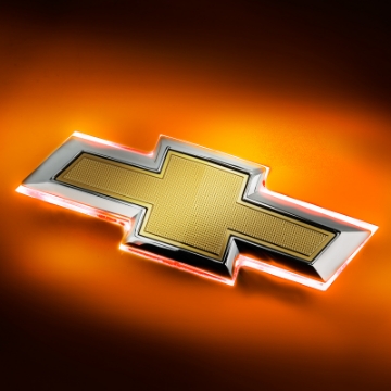 Picture of Oracle 16-19 Chevrolet Camaro Illuminated Bowtie - Dual Intensity - Amber