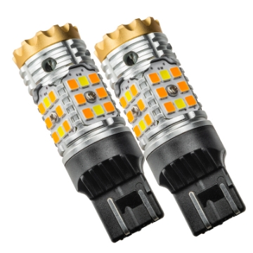 Picture of Oracle 7443-CK LED Switchback High Output Can-Bus LED Bulbs - Amber-White Switchback