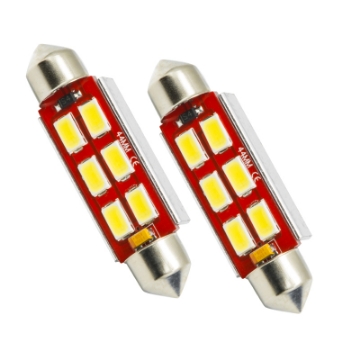 Picture of Oracle 44MM 6 LED 3-Chip Festoon Bulbs Pair - Cool White