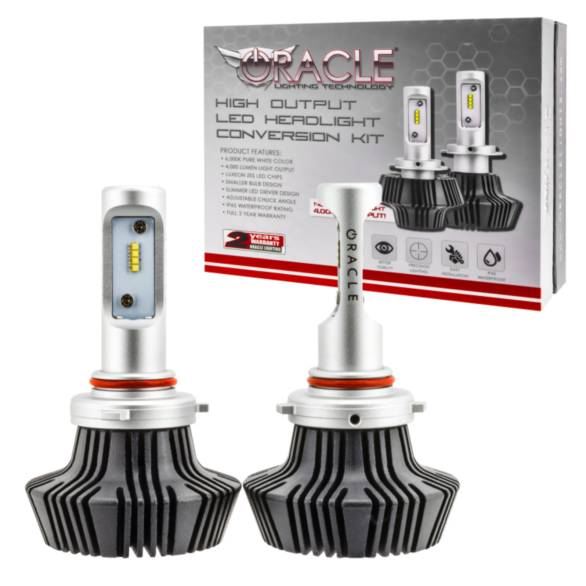 Picture of Oracle H10 4000 Lumen LED Headlight Bulbs Pair - 6000K