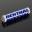 Picture of Renthal SX Pad 10 in- White-Silver- Blue