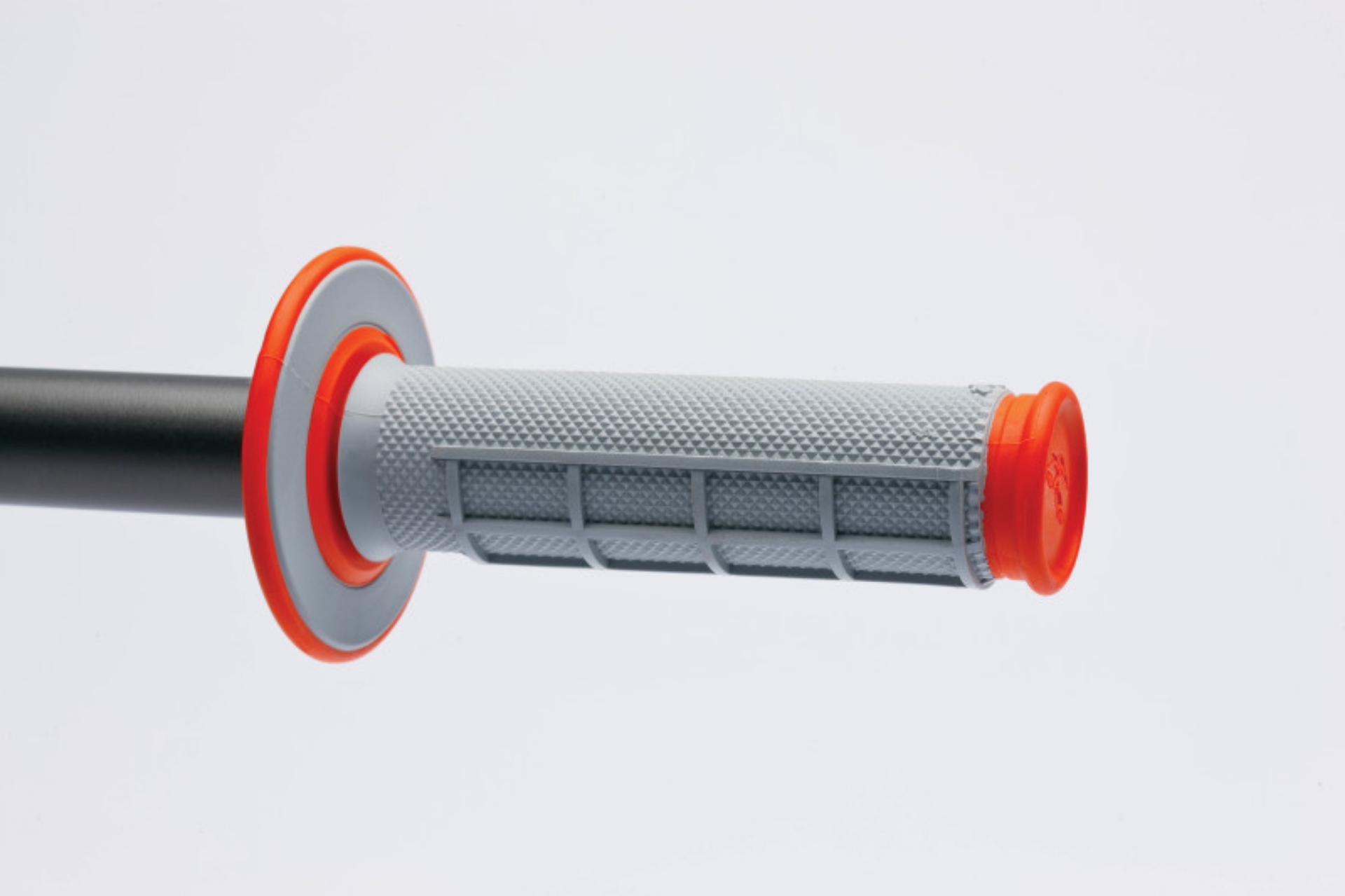 Picture of Renthal MX Dual Compound Grips 1-2 Waffle - Grey- Orange