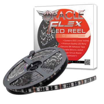 Picture of Oracle Exterior Black Flex LED Spool - White