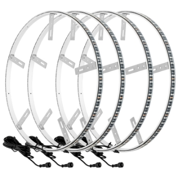 Picture of Oracle LED Illuminated Wheel Rings - Double LED - Red