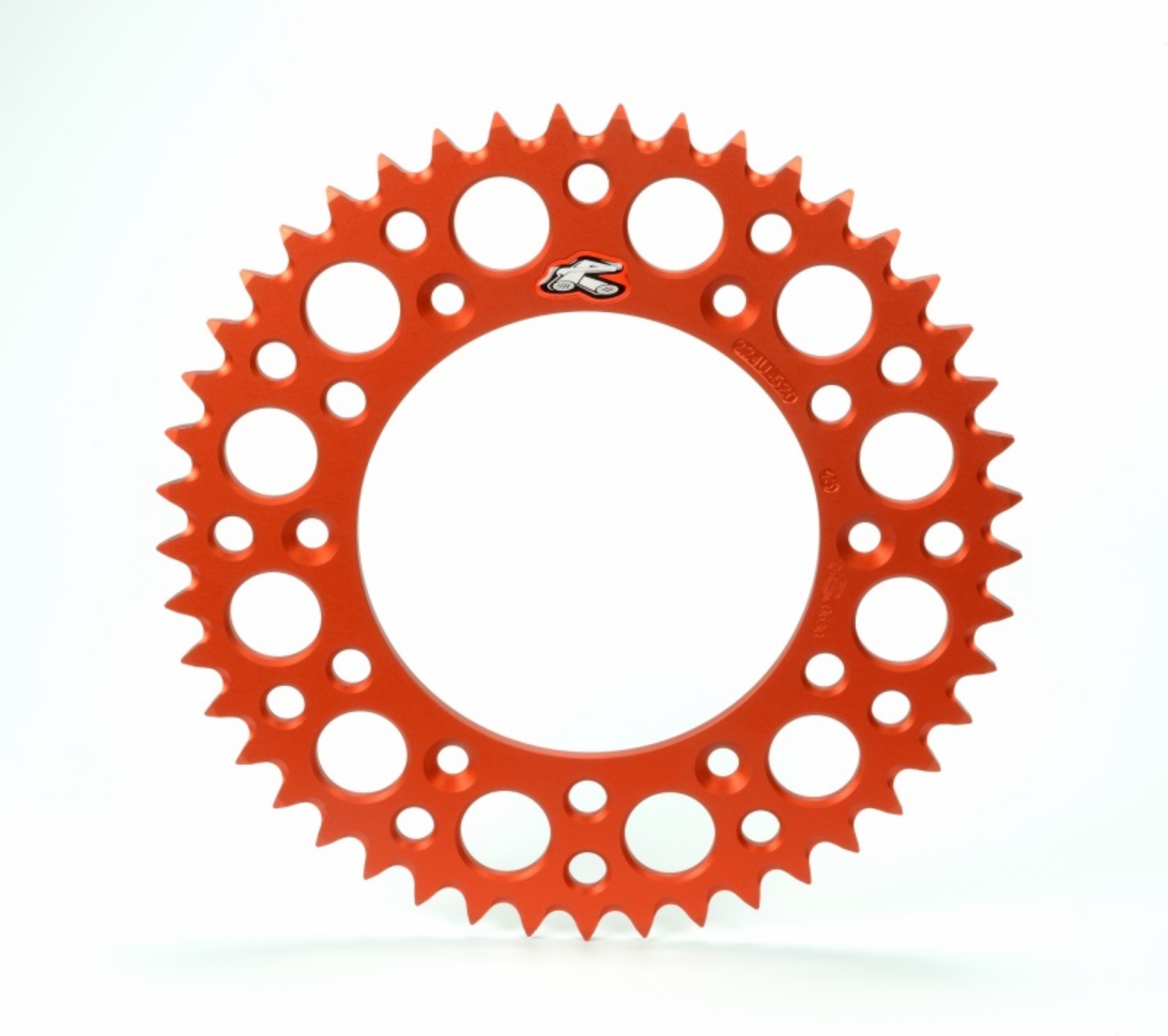 Picture of Renthal 21-24 KTM 85 SX Rear Grooved Sprocket - Orange 428-48P Teeth