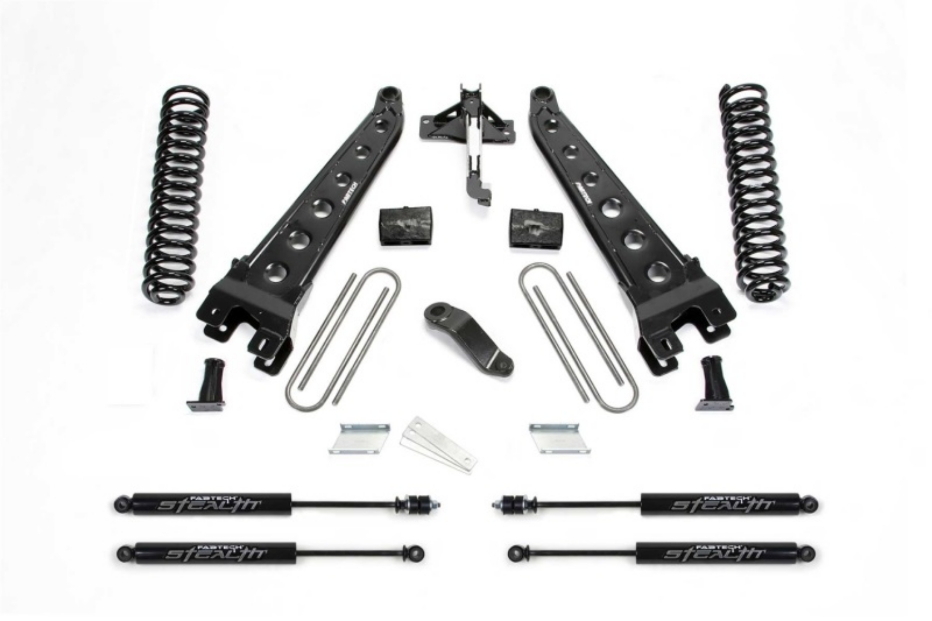 Picture of Fabtech 19-20 Ford F450-F550 4WD Diesel 6in Rad Arm Sys w-Coils & Stealth