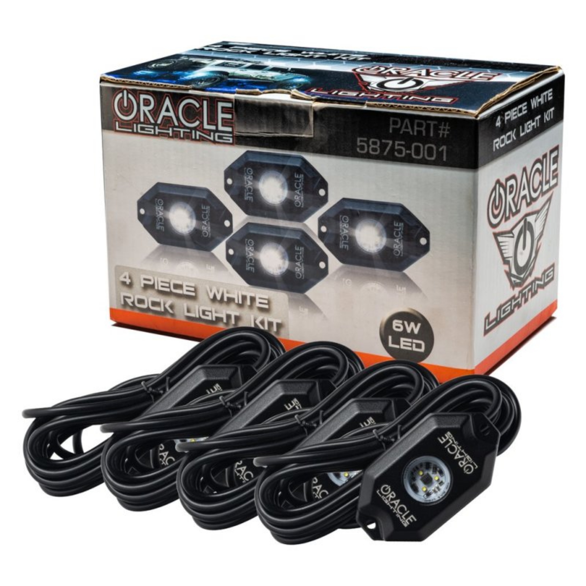 Picture of Oracle Underbody Wheel Well Rock Light Kit - White 4PCS - 5000K